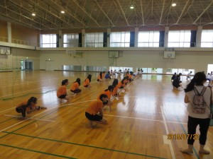 準備体操です。「